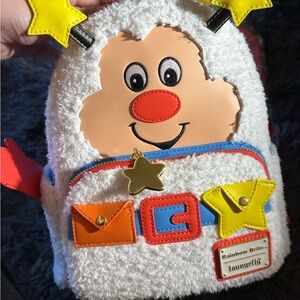 Loungefly Rainbow Brite Character Backpack with Red and Yellow Accents